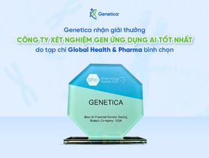 Genetica nhận giải thưởng công ty xét nghiệm gen ứng dụng AI tốt nhất